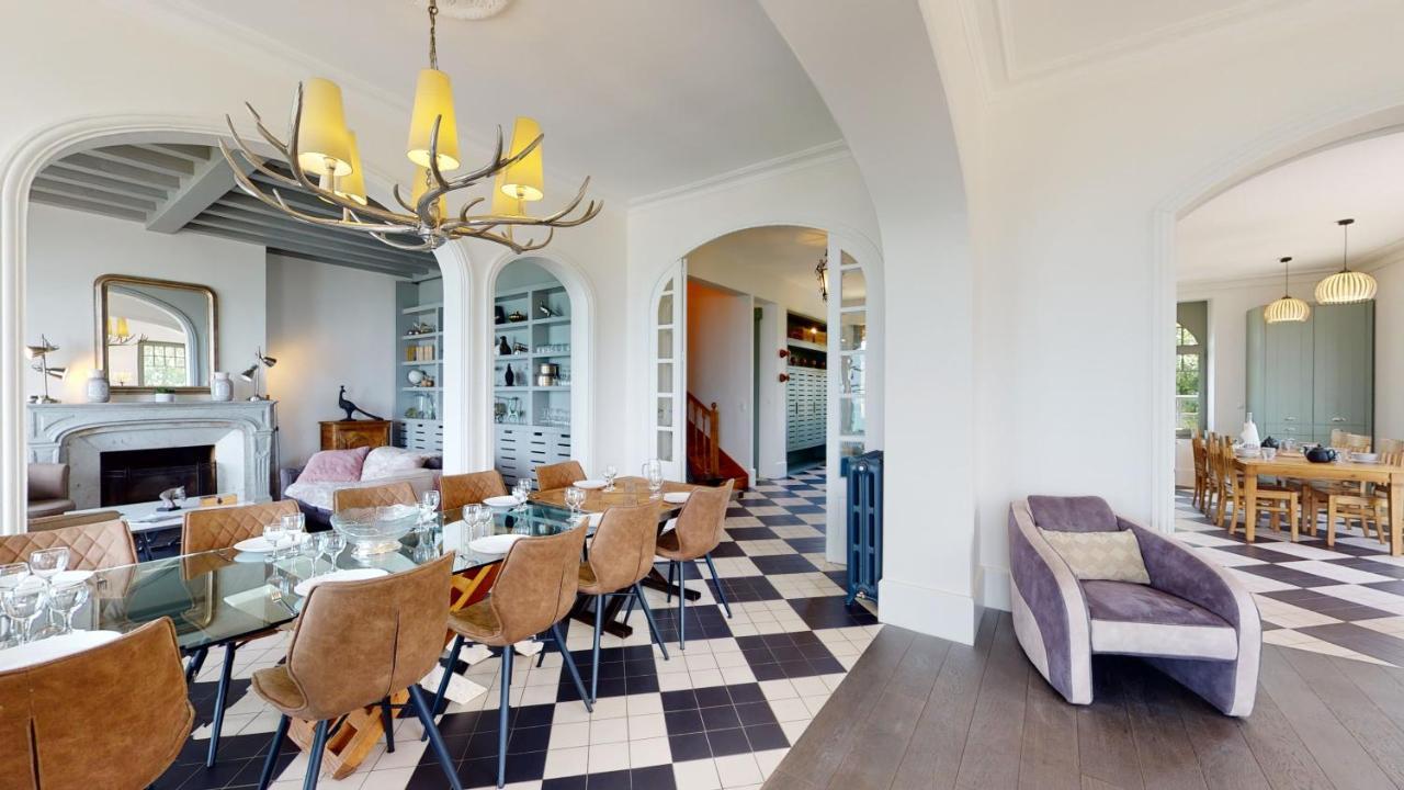 Les Roches Grises, Luxueuse Villa Face Mer, 4Etoiles, Spa Et Jardin Panoramique, Societe La Clef Decamp Γκρανβίλ Εξωτερικό φωτογραφία