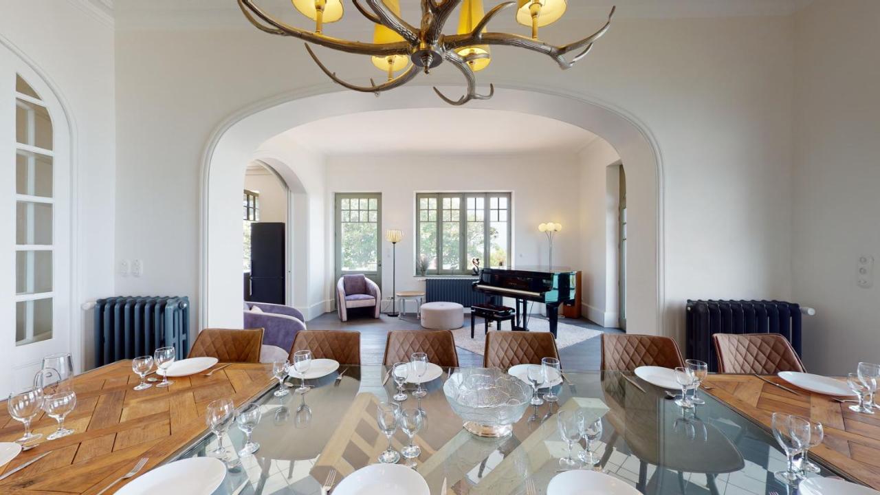 Les Roches Grises, Luxueuse Villa Face Mer, 4Etoiles, Spa Et Jardin Panoramique, Societe La Clef Decamp Γκρανβίλ Εξωτερικό φωτογραφία