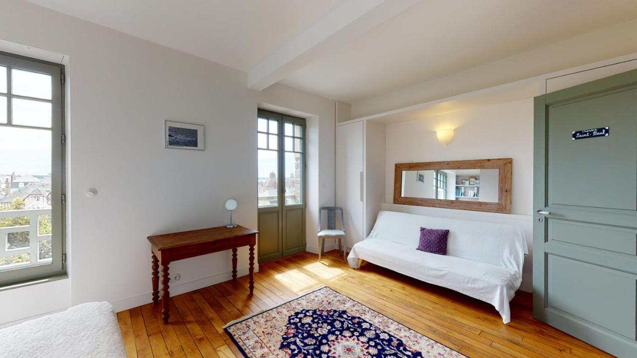 Les Roches Grises, Luxueuse Villa Face Mer, 4Etoiles, Spa Et Jardin Panoramique, Societe La Clef Decamp Γκρανβίλ Εξωτερικό φωτογραφία