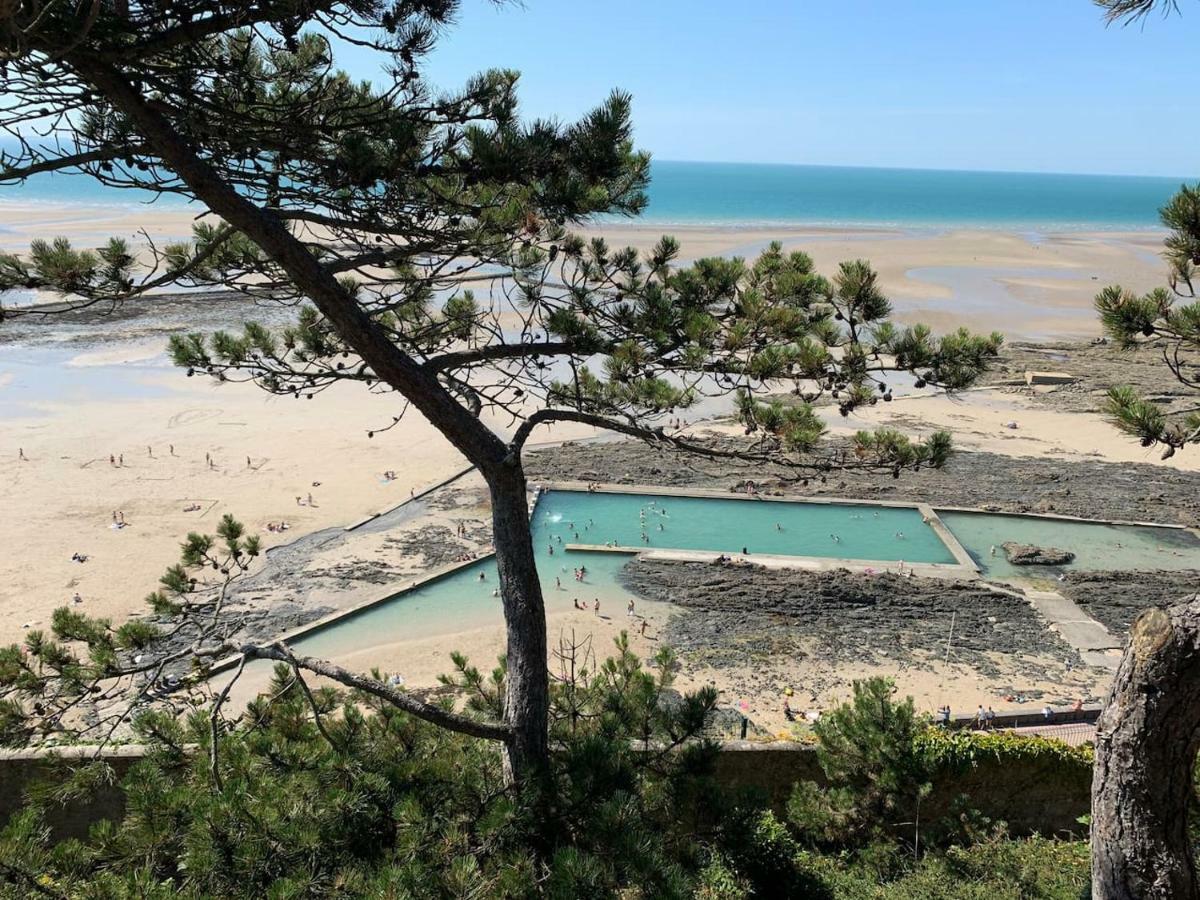 Les Roches Grises, Luxueuse Villa Face Mer, 4Etoiles, Spa Et Jardin Panoramique, Societe La Clef Decamp Γκρανβίλ Εξωτερικό φωτογραφία