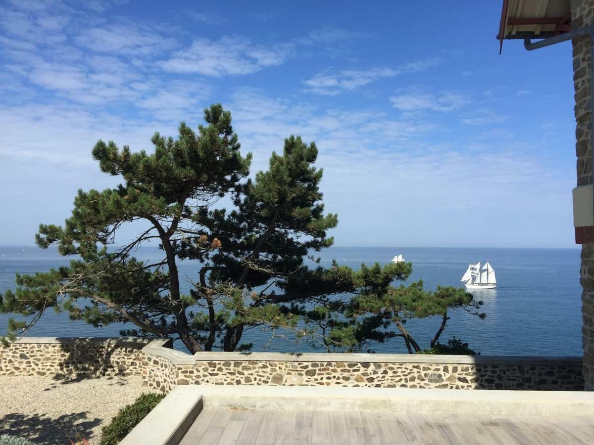 Les Roches Grises, Luxueuse Villa Face Mer, 4Etoiles, Spa Et Jardin Panoramique, Societe La Clef Decamp Γκρανβίλ Εξωτερικό φωτογραφία